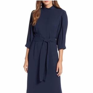 Halogen Tie Waist Dress, Size SMALL